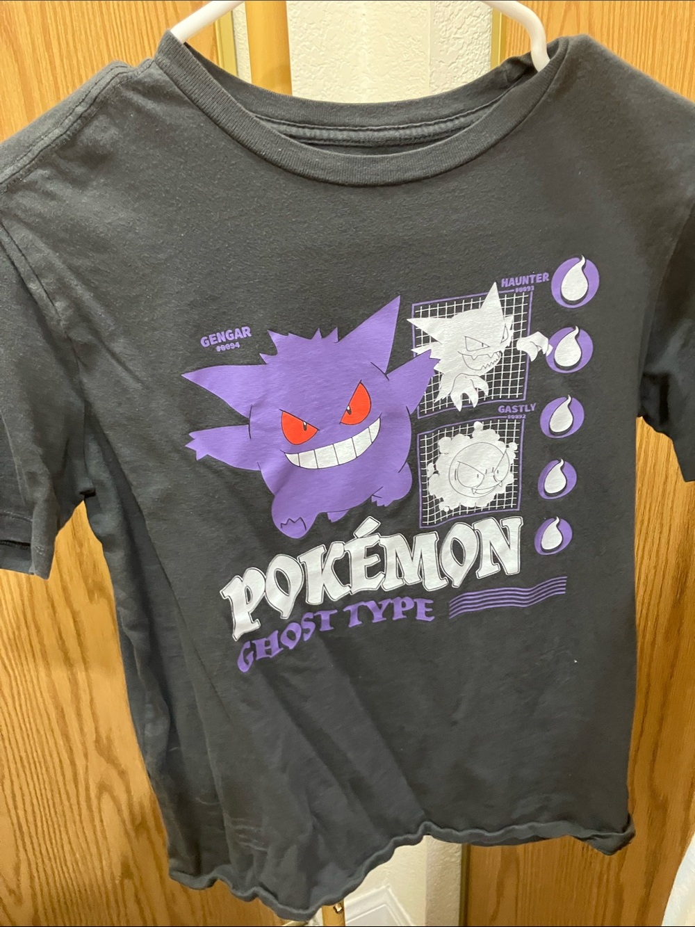 Old Navy Black & Purple Pokémon Gengar Ghost Type Tee